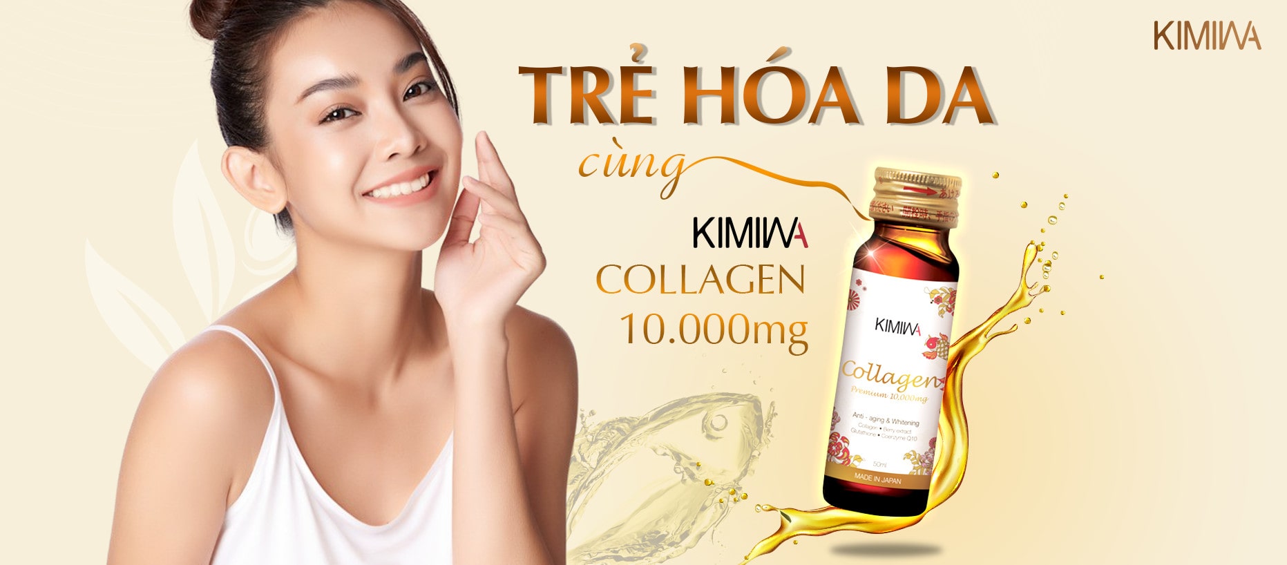 Kimiwa Collagen chứa hàm lượng cao collagen peptide